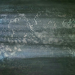 "Landschaft, wolkig", Öl/Acryl/Schellack, 50 x 50 cm, 2013
