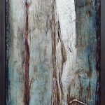 „From Cardiff“, Achims Holz, Acryl 122 x 47 cm, 2005