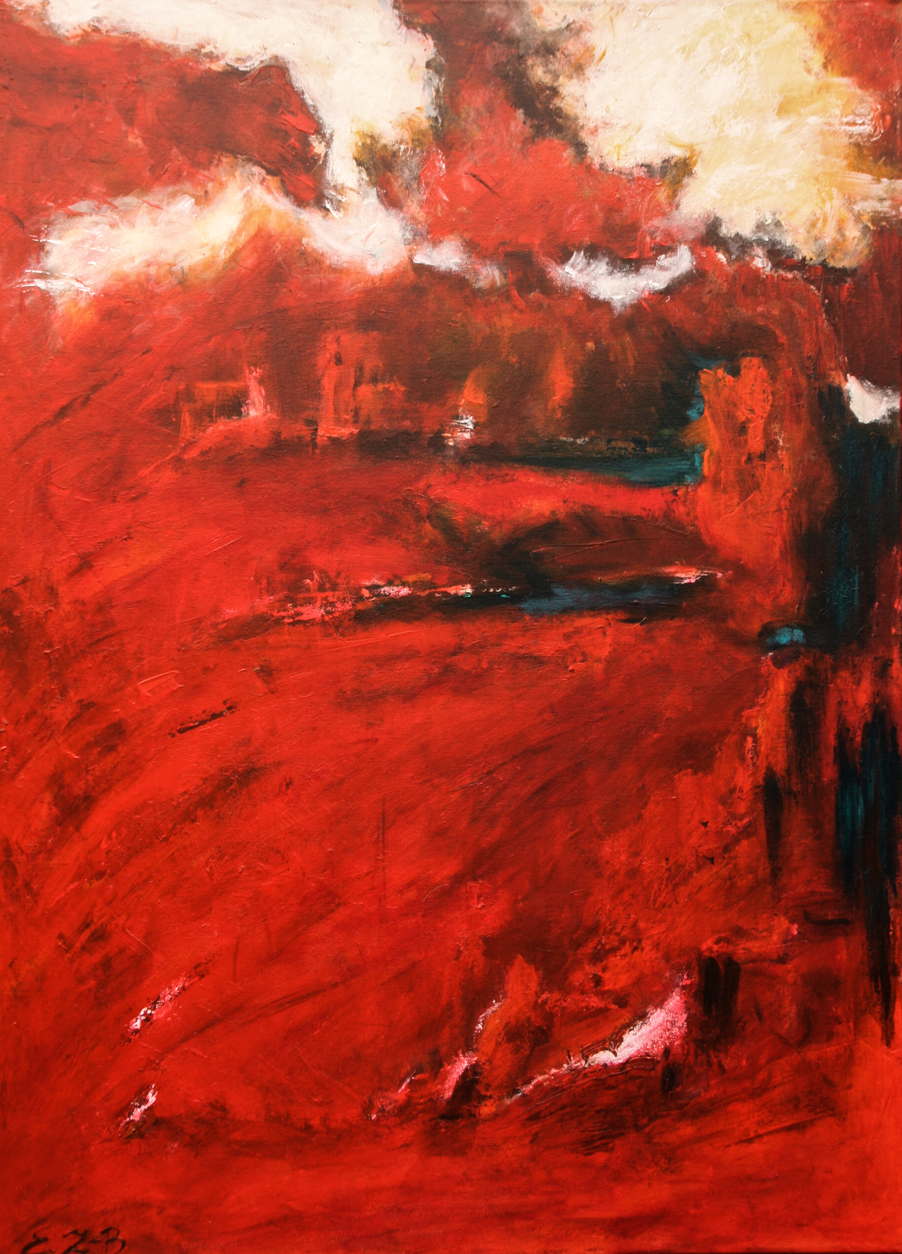 "Flammengeister", Acryl, 120 x 90 cm, 2014